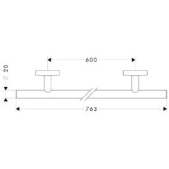 Hansgrohe Logis Badetuchhalter 60 Cm