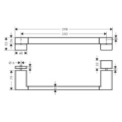 Hansgrohe AddStoris Duschtürgriff