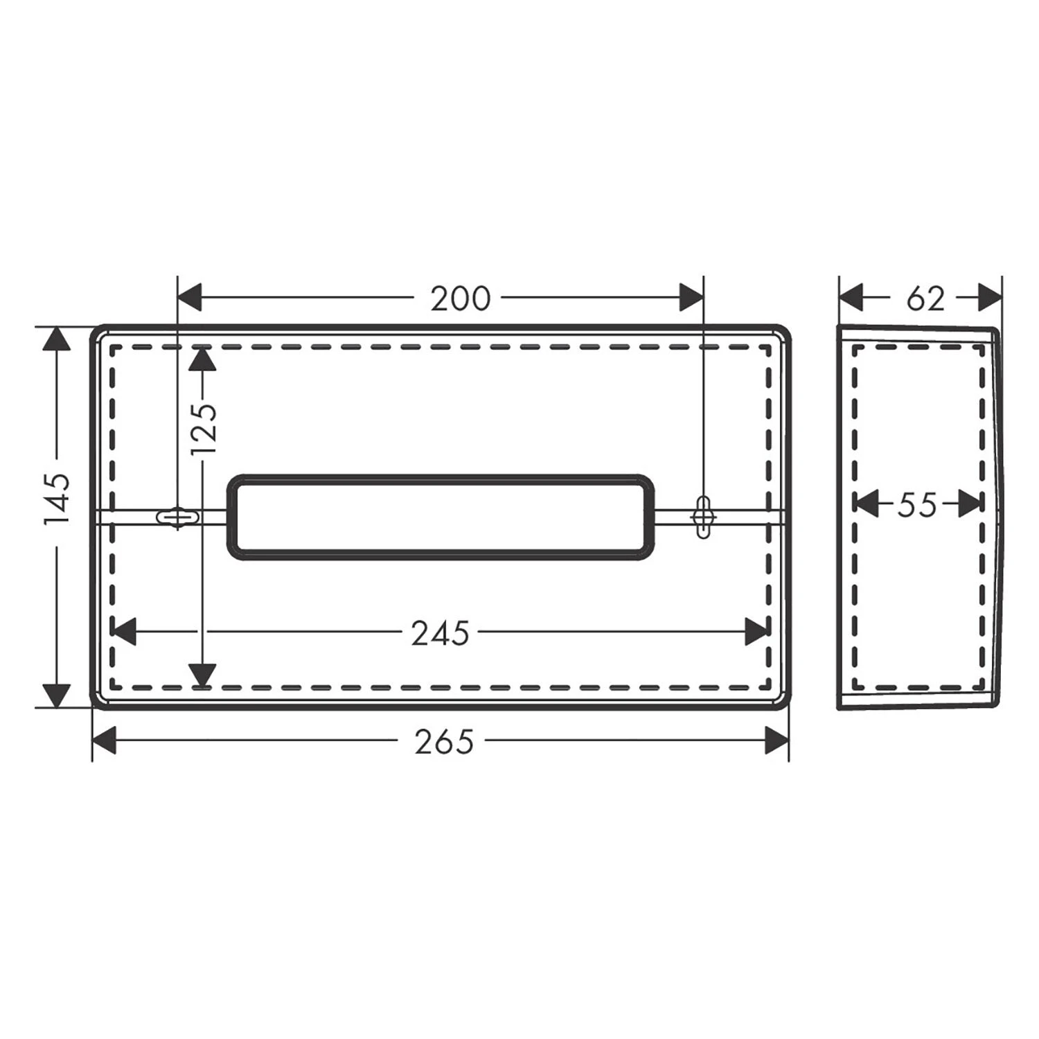 hansgrohe AddStoris Kosmetiktuchbox Hansgrohe AddStoris Kosmetiktuchbox -Hansgrohe hansgrohe bad accessoires serie addstoris kosmetiktuchbox 4542377