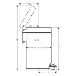 Hansgrohe AddStoris Treteimer