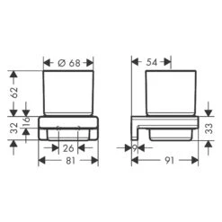 Hansgrohe AddStoris Zahnputzbecher