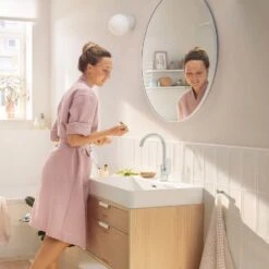 Hansgrohe Rebris S Einhebel-Waschtischarmatur 210 Mit Schwenkauslauf Und Zugstangen-Ablaufgarnitur -Hansgrohe hansgrohe badarmaturen rebris waschtisch einhebel waschtischarmatur 8756228