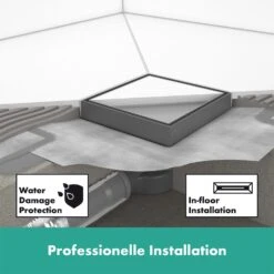 Hansgrohe RainDrain Point Komplettset Punktablauf 10/10 Cm Rückseitig Befliesbar