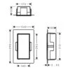 Hansgrohe XtraStoris Rock Wandnischen-Einbaubox Mit Befliesbarer Tür 15 X 10 X 30 Cm