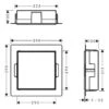 Hansgrohe XtraStoris Rock Wandnischen-Einbaubox Mit Befliesbarer Tür 30 X 10 X 30 Cm 2 Hansgrohe XtraStoris Rock Wandnischen-Einbaubox Mit Befliesbarer Tür 30 X 10 X 30 Cm -Hansgrohe hansgrohe zubehoer duschkabinen xtrastoris wandnischen einbauboxen 5403965