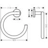 Hansgrohe Logis Universal Handtuchring -Hansgrohe hersteller hansgrohe bad accessoires serie logis 2385586